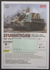 Rye Field Model 1/35th Scale Sturmtiger - Decals from Kit No. 5035