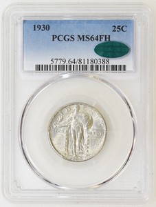 1930-PCGS-MS64-FH-CAC-Standing-Liberty-Quarter-Silky-Luster-Nice-Strike-I-19401