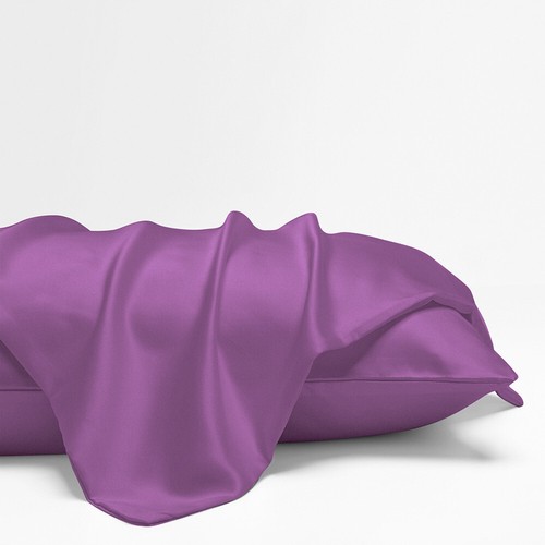 2 PCS Ultra Soft Satin Pillowcase with Zipper Closure Silky Cooling Pillow Cover - Picture 75 of 147