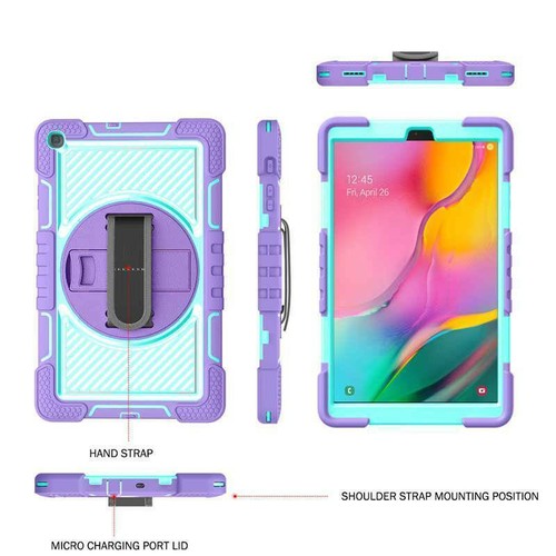 Robuste Stand Hard Case Hülle für Samsung Tab A7 A8 A9 S6 S7 S8 S9 FE Plus S10 - Bild 46 von 73