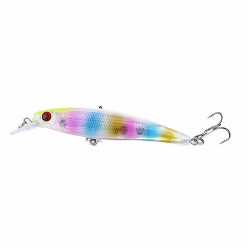 Pack of 10 11cm/13.4g Minnow Crankbait Artificial Bait Fishing Lure Wobbler Fish - Picture 6 of 13