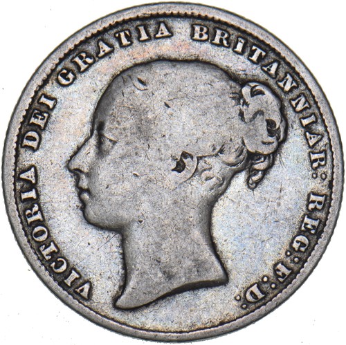 1861 Shilling - Victoria British Silver Coin