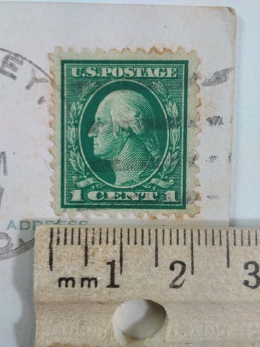 George Washington One Cent USPS Stamp 1917 Green Rare Easter Postcard Rare GA - Picture 7 of 8