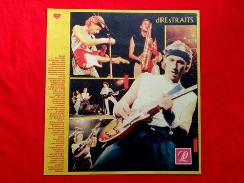 DIRE STRAITS Vintage Polish Poster 1980s #1DL