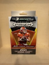 Panini Prizm Draft Picks 2021 Collegiate Football Hanger Box (20 Cards, Green...
