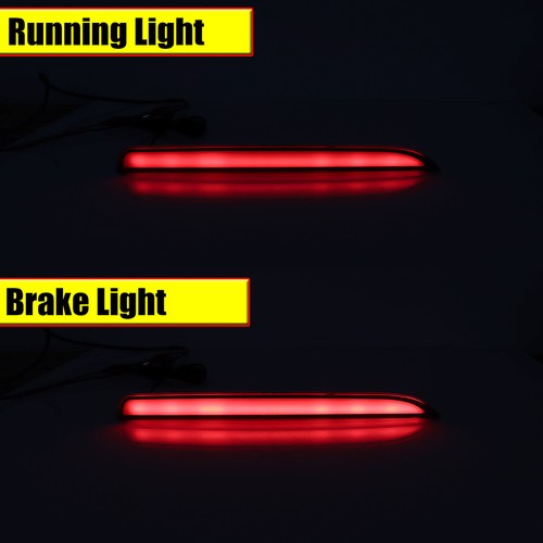 Luces LED de parachoques trasero de freno trasero con lente roja óptica 3D para Ford Explorer 2016-2019 - Imagen 8 de 12