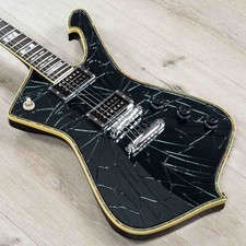 Ibanez Paul Stanley Signature PS3CM Guitar, Ebony Fretboard, Cracked Mirror
