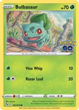 Pokemon - Bulbasaur - 001/078 - Common - Reverse Holo - Pokemon Go - NM