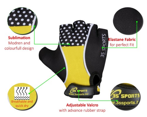 CHILDREN KIDS BOYS GIRLS PADDED CYCLING GLOVES CYCLE BICYCLE BMX BIKE GLOVES -3S - Picture 76 of 119