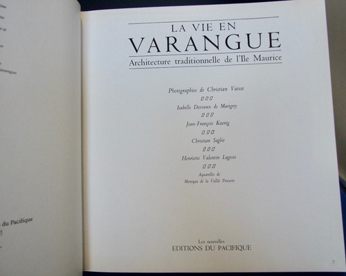 La Vie En Varangue, Mauritius, Architecture,Photographs, Christian Vaisse, 1989 - Foto 2 di 13