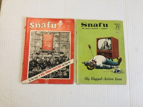 Vintage Original 1955 Pair Of Snafu Magazines By Stan Lee (2 Magazines) - Picture 11 of 11