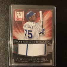 2015 Panini Elite ADDISON RUSSELL FUTURE THREADS JERSEY CUBS E1219