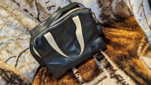 Kate Spade Quadratisch Schwarz Leder Handtasche Umhängetasche Umhängetasche - Bild 2 von 17