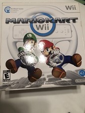Mario Kart Wii Wheel Nintendo Wii No Remote OPEN BOX