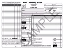 50 Automotive Repair Invoices / 3 Part Carbonless / 8.5 x 11 TMG019
