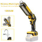 140° Rotating Handheld Torch Cordless LED Work Light for Dewalt 18V 20V Battery