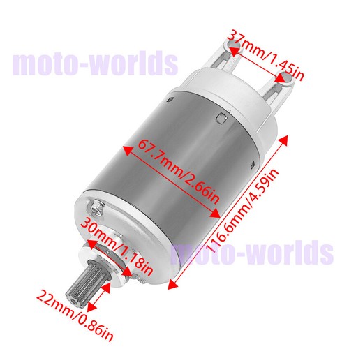 NEW STARTER for Kawasaki ZR800 Z800 2013-2016 ZR1000 Z1000 2003-2009 21163-0017 - Picture 2 of 10