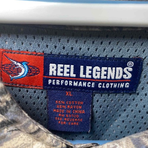 Reel Legends Performance Clothing Fishing Shirt Size XL Men’s  - Picture 2 of 8
