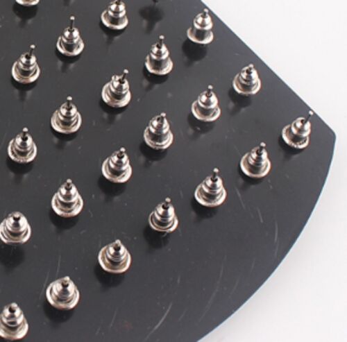 1 par de pendientes de sonrisa de 9 mm con diapositivas emoji tono plateado 925 aleatorios ER37 - Imagen 2 de 4