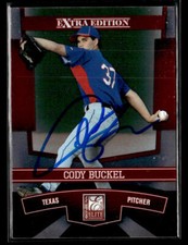 Cody Buckel signed auto 2010 Donruss Elite Extra Edition #30 card