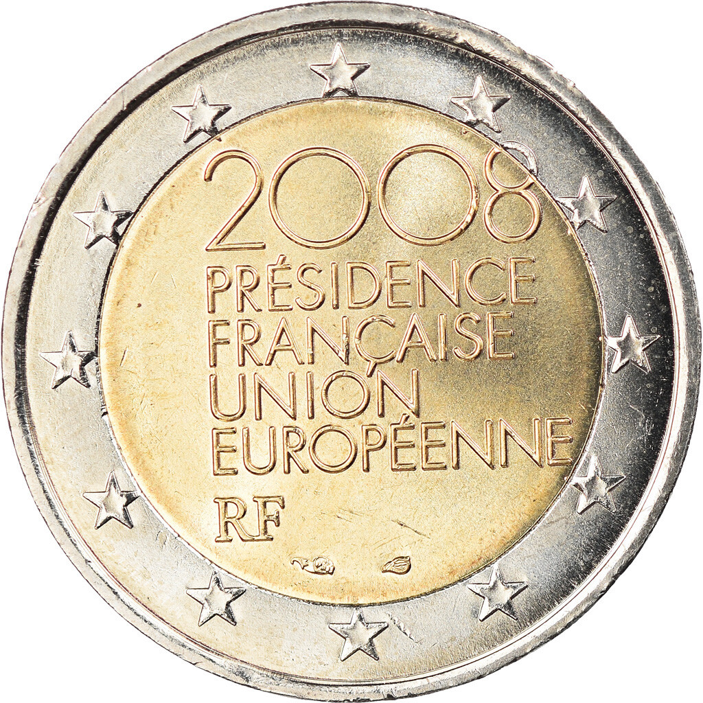 Piece 2 Euro 2008 Presidence Francaise Union Europeenne Rf 913837] France, 2 Euro, Presidence Francaise Union Europeenne 2008, 2008,  Pari | eBay