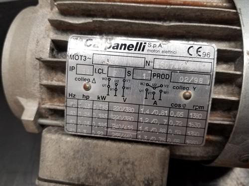 Carpanelli M63B4 ELECTRIC MOTOR N 850741 - Picture 5 of 6