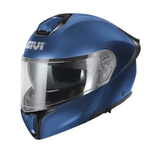 Helmet Modular Fiber Motorcycle GIVI X50 Fiber Blue Matt Size L Flip Up Helmet