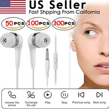 3.5mm In-Ear Earphone Headset Headphones Earbud with Microphone For Samsung Lot