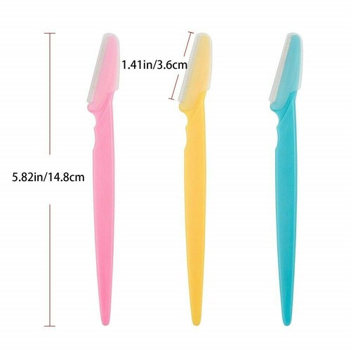 3 x Women Eyebrow Razor Trimmer Blade Removal Tool Shaver Face Lip Hair Remover - Picture 6 of 7