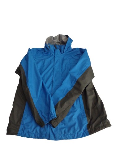 Eddie Bauer WeatherEdge Regenjacke Herren XL groß blau durchgehender Reißverschluss Kapuzenmantel - Bild 9 von 9