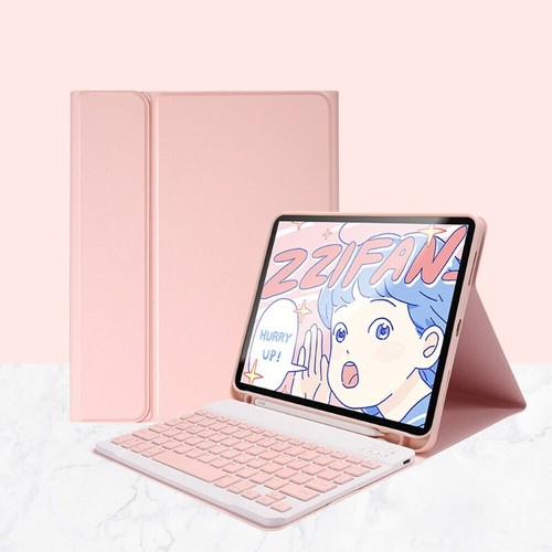 For iPad 5/6/7/8/9/10th Gen Air Pro 11'' 13" Bluetooth Keyboard Mouse Case Cover - Picture 15 of 38