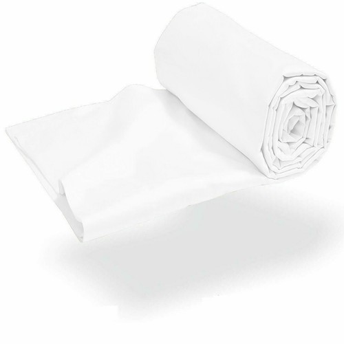 Sábanas de bolsillo extra profundas algodón egipcio artículo seleccionado tallas de EE. UU. blancas lisas - Imagen 32 de 50
