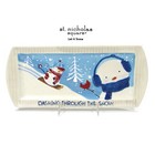 St. Nicholas Square LET IT SNOW 13.5" Treat Tray Platter Sporting Snowman Family