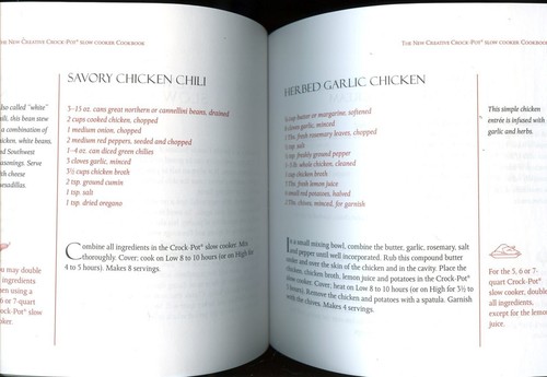 Rival New Creative Crock-Pot Stoneware Slow Cooker Cookbook - Picture 3 of 7