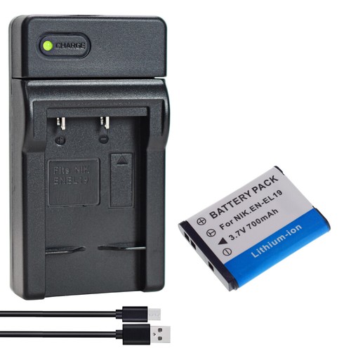EN-EL19 Battery or charger For Nikon Coolpix S4100 S3100 S2500 S3300 S3500 S3200 - Picture 29 of 48