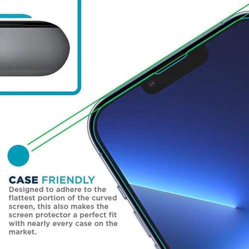 3 PACK Genuine Tempered Glass Screen Protector Saver For Apple iPhone 16 15 14 - Picture 7 of 11