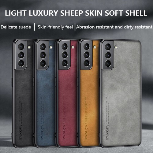 Luxury Leather Silicone Case Cover For Samsung S24 Ultra S23 Ultra S22+ S21 S20 - Picture 5 of 36