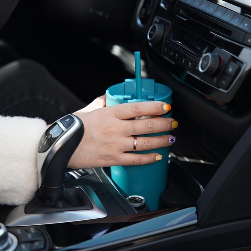 26oz Tumbler With lid And Straw Stainless Steel Travel Coffee Mug Insulated T... - Picture 5 of 6