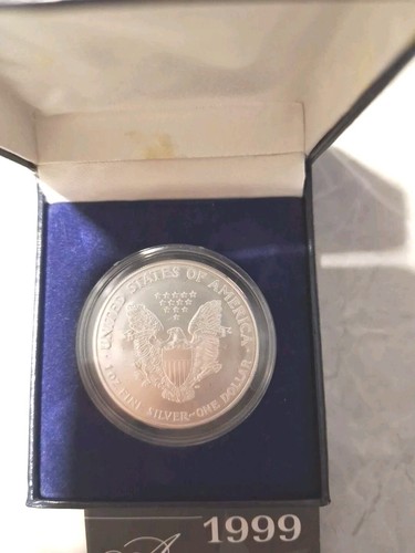 1999 Colorized American Eagle Silver Dollar, In Presentation case with COA - Picture 5 of 5