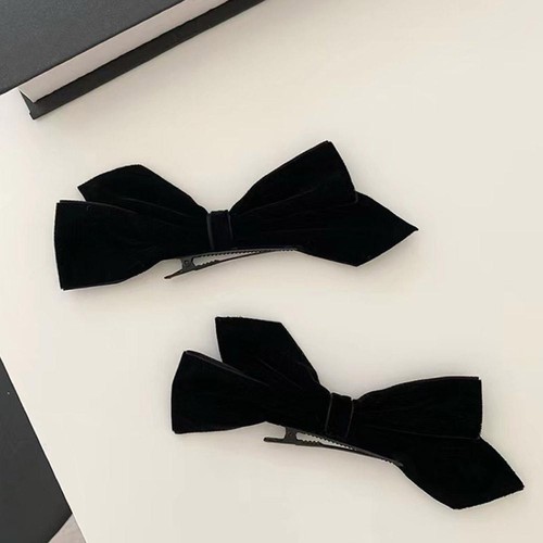 2PCS Velvet Butterfly Hair Clip Velvet Bow Hairpin^ - Bild 4 von 23