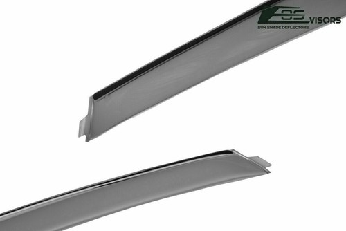 Window Rain Frame Guard Visors For 02-06 2Dr COUPE Acura RSX Integra JDM-Style - Picture 6 of 7