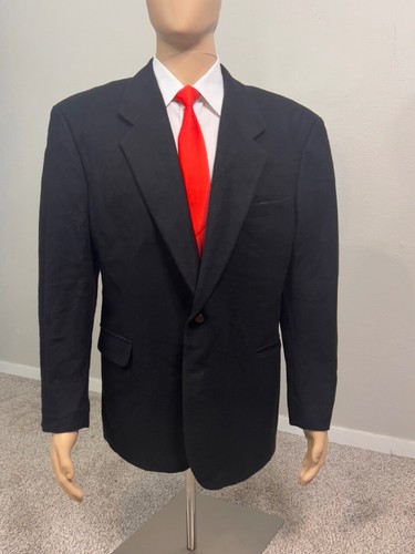 Chaqueta Blazer Vintage Tailors Row Deansgate Pelo Camel Negro Para Hombre 44R - Imagen 2 de 22