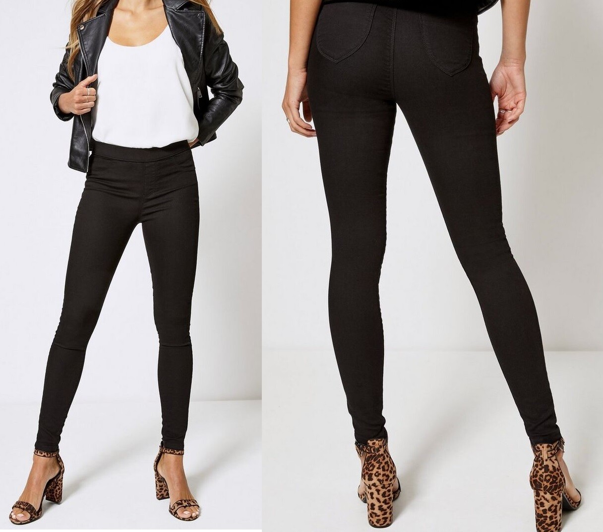 Women Ladies Skinny Slim Stretchy Super Soft Black Jegging Jeans Style Leggings