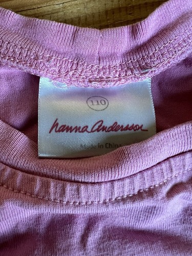 Hanna Andersson size 110 pink tshirt with flowers girls - Picture 4 of 5