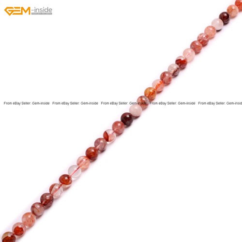 Genuine Rutilated Amethyst Citrine Quartz Natural Beads For Jewelry Making 15" - Picture 114 of 142