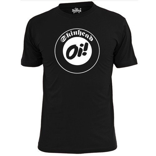 Skinhead Oi! para hombre Camiseta V2 plantilla Ska 2 tonos - Imagen 2 de 2