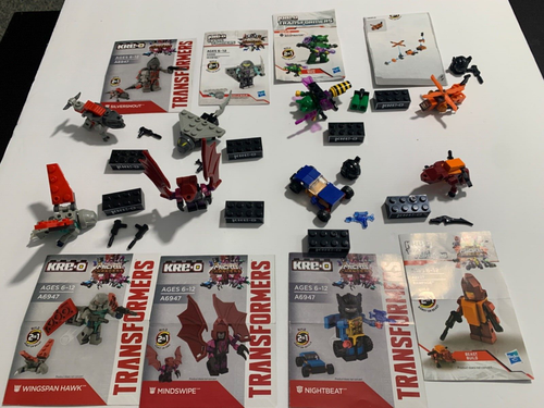 Transformers Kre-o Kreons Lot of 8 Minifigures. All Complete with instructions - Picture 2 of 4