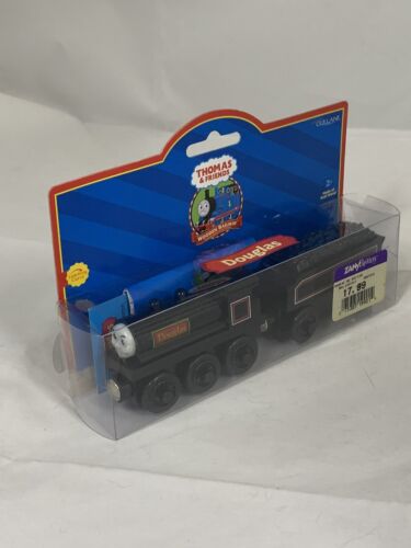 2001 Thomas & Friends DOUGLAS - Learning Curve Wooden Railway System NEW Sealed - Picture 2 of 6
