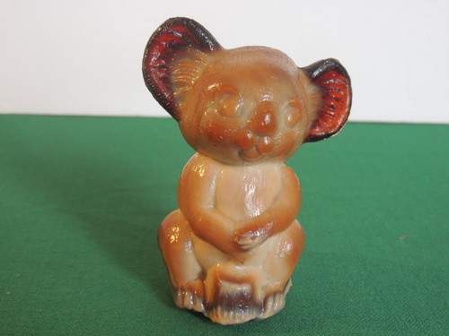 Kodi Koala Oso 4" Carmelo Escoria Vidrio Animal Estatuilla Firmada KJ Pisapapeles - Imagen 7 de 12