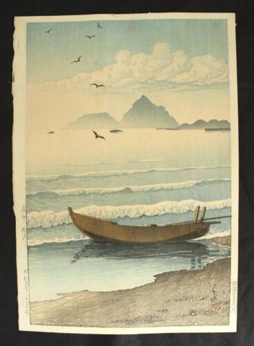 JAPANESE WOODBLOCK PRINT  HASUI KAWASE "D "SEAL - Picture 1 of 8